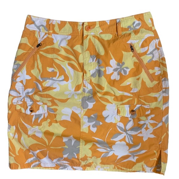 COLUMBIA Tropical print summer skirt women’s size 12 medium - Picture 3 of 9
